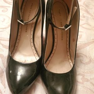 Marc Jacobs patent leather wedge with ankle strap, size 39